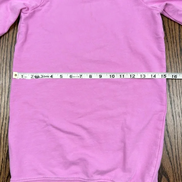 Hannah Anderson, sweatshirt dress, pink with shoulder detail, size 6–7 - Picture 3 of 7